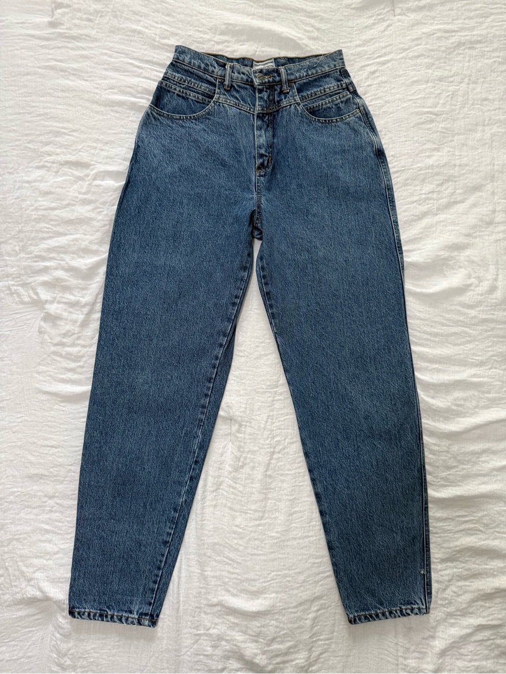 Vintage 80s 90s Palmetto's High Waisted Mom Jeans Tapered Leg 11 (Modern 26)